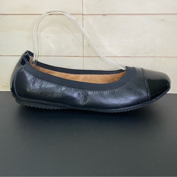 Josef Seibel Shoes - Josef Seibel Pippa Ballet Flats Women's Size 9 Shoes EU40 Black Leather Cap Toe
